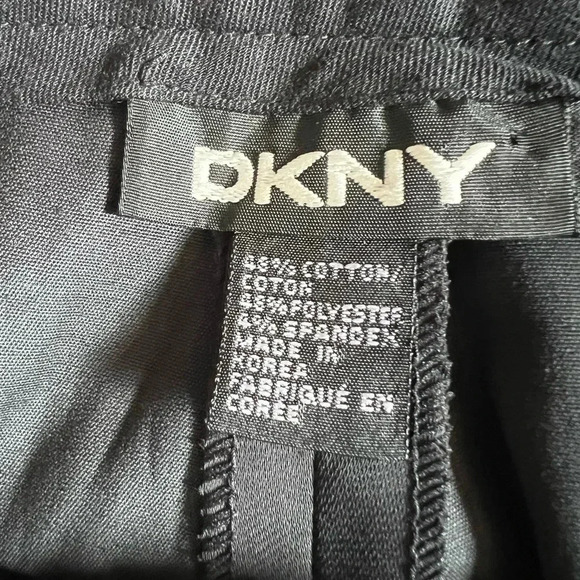 DKNY BLACK TROUSER FLAIR LEG VINTAGE DRESS BUSINESS PANTS SIZE 10 - Picture 9 of 11
